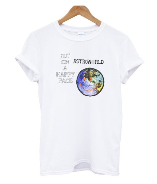 AstroWorld Put On A Happy Face Unisex adult DH T-Shirt