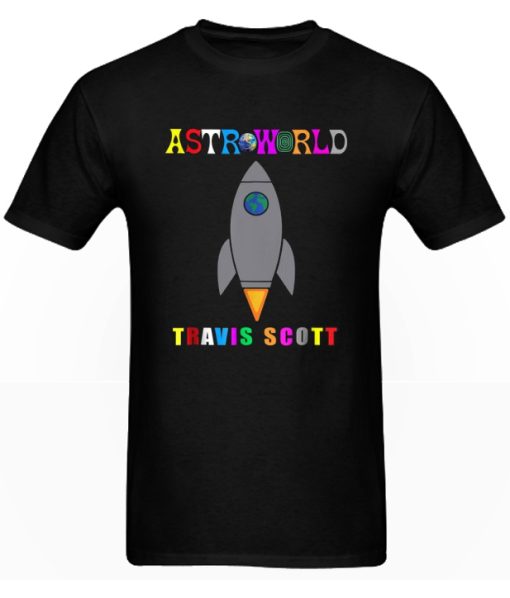 Astroworld Travis Scott Rocket Poster DH T-Shirt