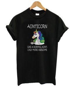 Aunticorn Like A Normal Aunt Only More Awesome DH T-Shirt