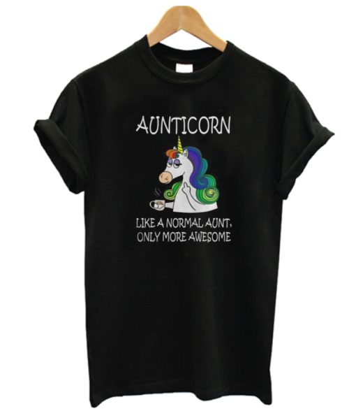 Aunticorn Like A Normal Aunt Only More Awesome DH T-Shirt