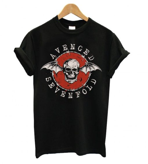 Avenged Sevenfold Red Bat Skull DH T-Shirt