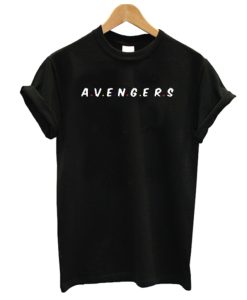 Avengers Friends Black DH T-Shirt