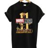 Avengers movies First 11 years of Marvel Studios DH T-Shirt