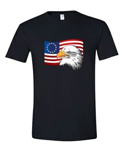 Betsy Ross 13 Star Colonies American Flag Eagle DH T-Shirt