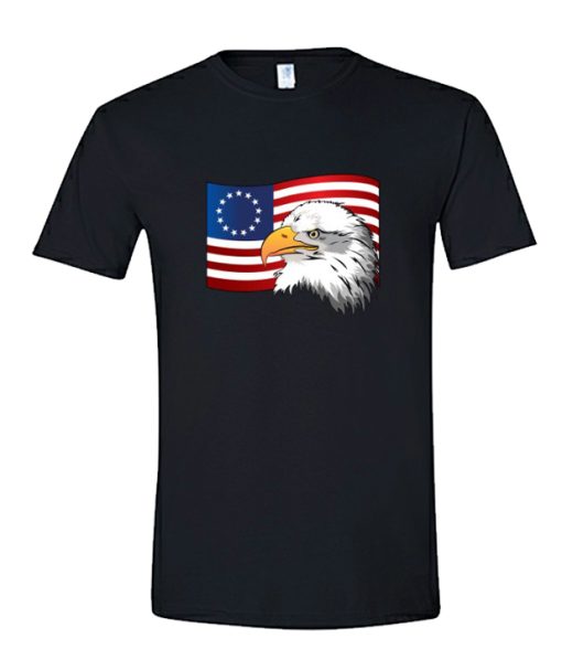 Betsy Ross 13 Star Colonies American Flag Eagle DH T-Shirt