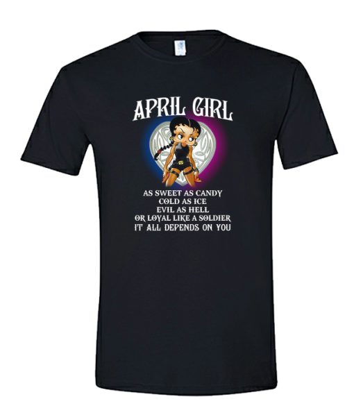 Betty Boop April Girl DH T-Shirt