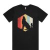 Wolf Retro Distressed Style DH T-Shirt