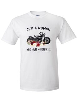 Woman who loves motorcycles DH T-Shirt