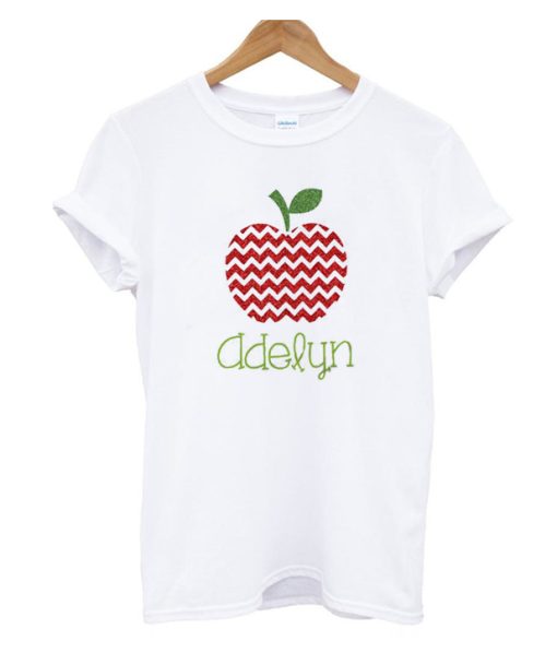 apple personalized fall kids back to school DH T shirt