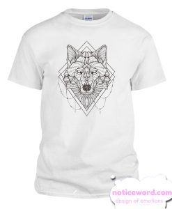 Geometric Wolf smooth T Shirt