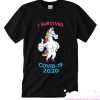 Gym Unicorn I survived covid-19 2020 smooth T-Shirt