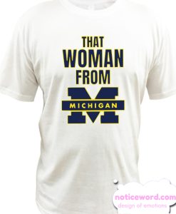 I Stand With That Woman From Michigan White smooth T-shirt