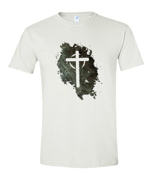 Jesus Lives Cross Grunge Christian DH T Shirt