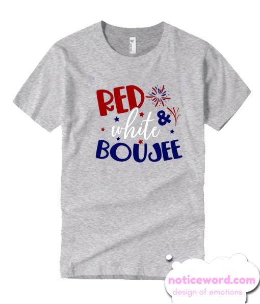 Red White Boujee smooth T-shirt