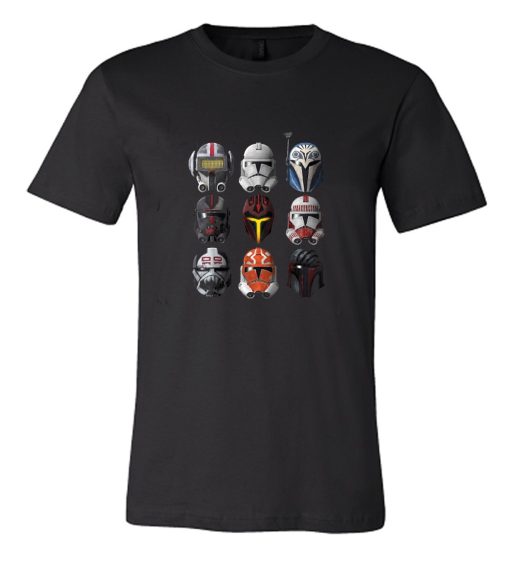 Star Wars The Clone Wars Clone Helmets DH T shirt