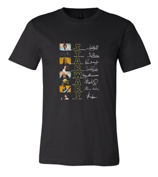 Star Wars characters signatures DH T shirt