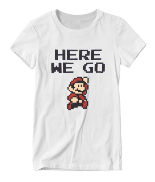 Super Mario Bros Here We Go Juniors DH T Shirt