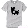 Yorkie Heart Dog smooth T Shirt