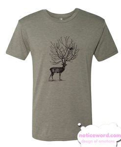 Deer Bird smooth T Shirt