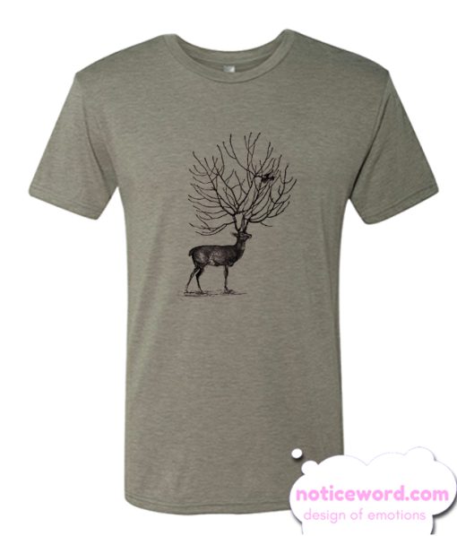 Deer Bird smooth T Shirt