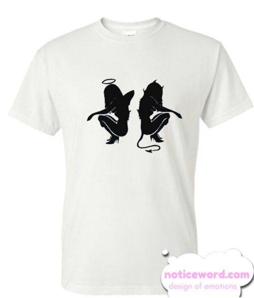 Devil Angel and Angel Girl smooth T Shirt