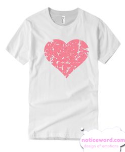 Distressed Heart smooth T Shirt