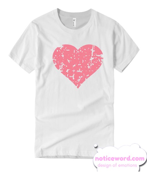 Distressed Heart smooth T Shirt