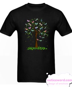 Dragonfly Tree Awesome Shamrock smooth T Shirt