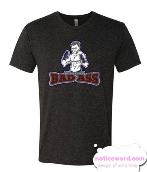 Michigan Bad Ass Anime MMA Male Fighter smooth T Shirt