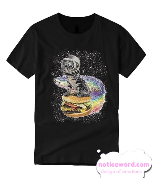 Space Cat Cheeseburger smooth T Shirt