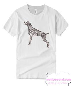Weimaraner Mandala Dog Drawing smooth T Shirt