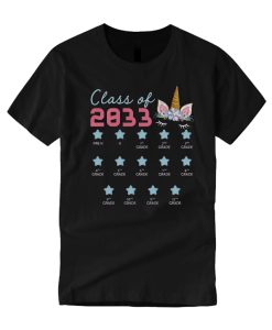 Class of 2033 Grow With Me First Day Of School Unicorn T-Shirt