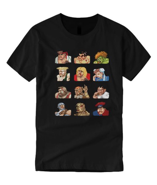Street Fighter 2 Continue Faces T-Shirt