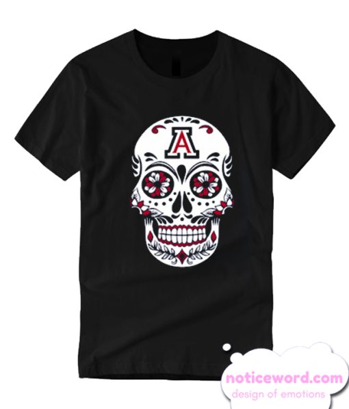 Sugar Skull University of Arizona Black T Shirt
