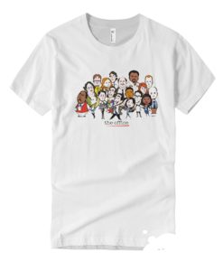 The Office Cast Cartoon White T-Shirt