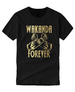Wakanda Forever Salute Gold Shirt Black Panther T Shirt