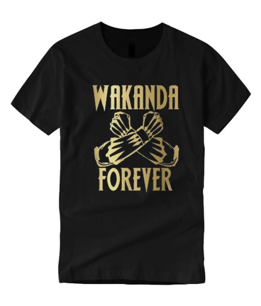 Wakanda Forever Salute Gold Shirt Black Panther T Shirt