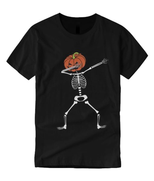 Halloween Dabbing Skeleton Pumpkin smooth T Shirt