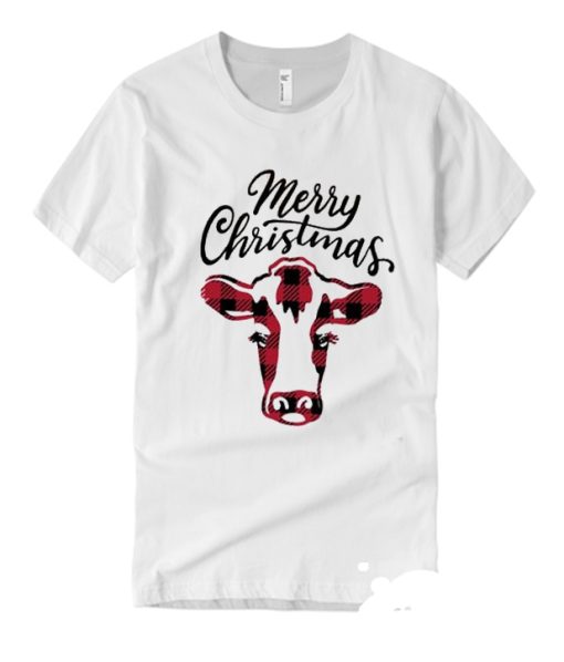 Merry Christmas Cow smooth T Shirt