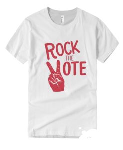 Rock The Vote Red White smooth T Shirt