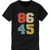 Vintage Distressed Muted Color 86 45 Anti-Trump smooth T Shirt