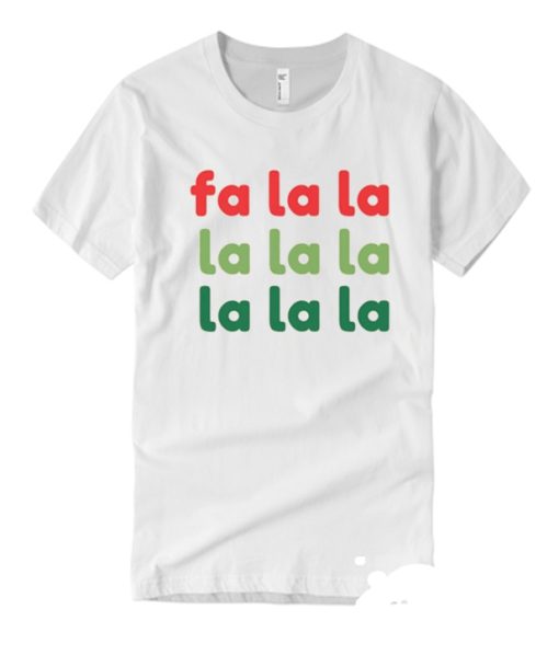 Vintage Fa La La Christmas smooth T Shirt