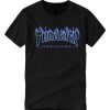 Blue Print Thrasher Magazine Black smooth T Shirt