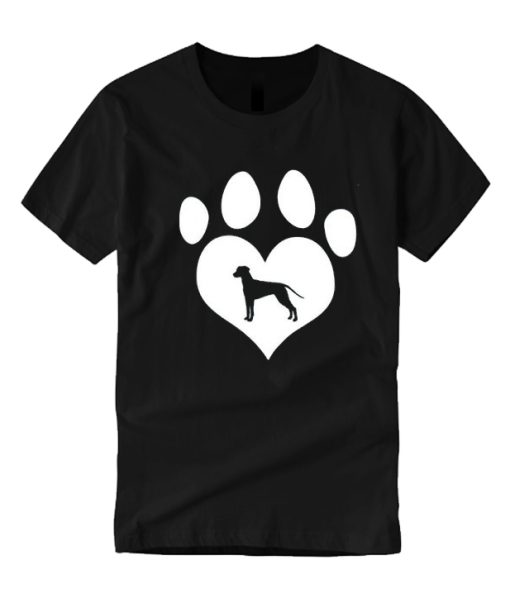 Dalmatian Love Dog Paws smooth T Shirt