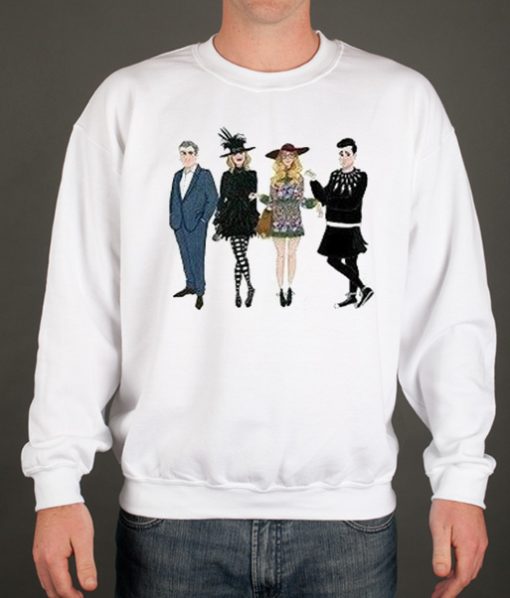 David, Alexis, Johnny, Moira Rose Costume smooth Sweatshirt