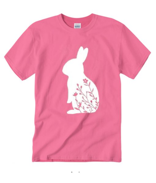 Floral Bunny smooth T Shirt