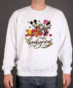 Happy Thanksgiving Disney smooth Sweatshirt