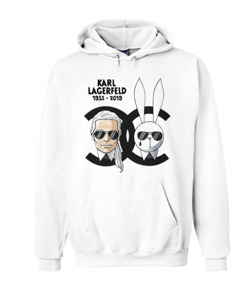 Karl lagerfeld and rabbit chanel smooth Hoodie