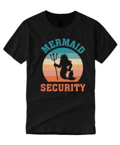 Mermaid Security Vintage Retro smooth T Shirt