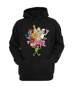 Muppets Kermit Frog Miss Piggy Animal Grover Fozzie Bear Gonzo Beaker smooth Hoodie